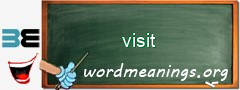 WordMeaning blackboard for visit